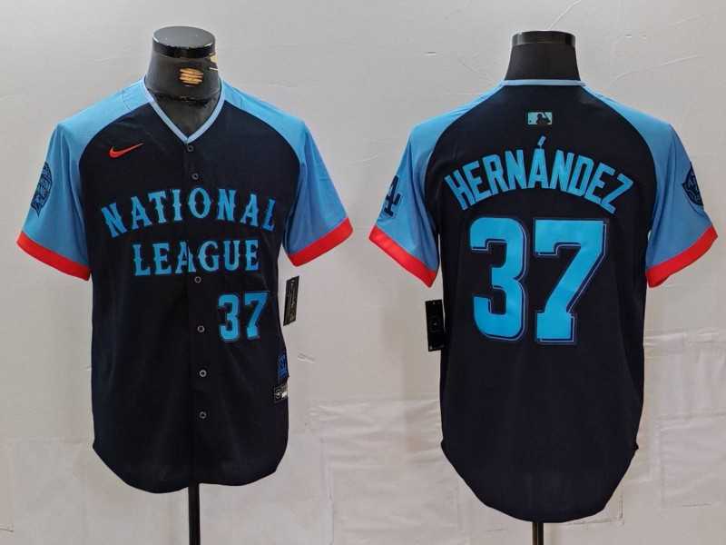 Men's Los Angeles Dodgers #37 Teoscar Hernandez Number Navy 2024 All Star Limited Stitched Jersey,We sell and wholesale Men's Los Angeles Dodgers #37 Teoscar Hernandez Number Navy 2024 All Star Limited Stitched Jersey on line form chian!